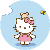 Opłatek tortowy 20 cm, Hello Kitty 1 szt.