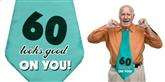 Krawat "60 LOOKS GOOD ON YOU!", 1 szt.