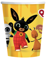Kubeczki Papierowe Bing Królik Urodziny 250ml 8szt
