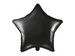 Balon foliowy GWIAZDKA, 48 cm,czarny, 1 szt.