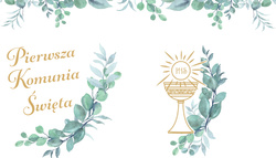 BAŃKI mydalne Komunijne - WZORY