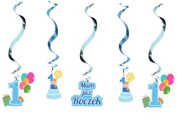 Świderki na Roczek niebieskie, 60 cm, 5 szt., 1op