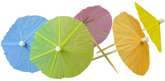 Parasolki Papierowe do Drinków Kolorowe 10cm 16szt
