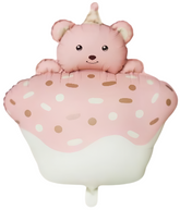 Balon Foliowy MIŚ BABECZKA Różowy Pastelowy 52x72