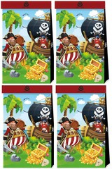 Torebki Papierowe  PIRACI Wyspa Piratów 4szt.