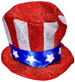 Kapelusz Amerykański Cylinder Flaga Barwy USA