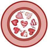 Talerzyki SERDUSZKA, 18 cm, 8 szt.