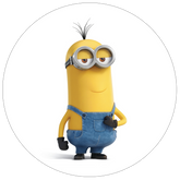 Opłatek tortowy 14 cm, Minionki 1 szt.