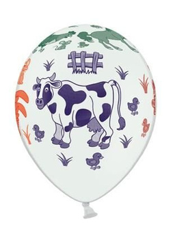 Balony 14" Pastel White Farma 5 szt.