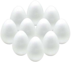 JAJKA Jaja Jajko STYROPIANOWE Wielkanoc 6cm 12szt.