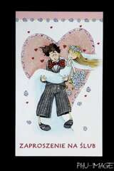 Zaproszenie ślubne, 1 szt.