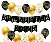 Zestaw Sylwestrowy, Balony, Baner Sylwester 2025