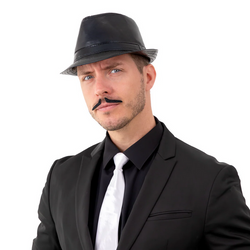 Sztuczne WĄSY Samoprzylepne Czarne 5 szt.