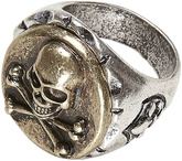 Pierścień Sygnet PIRACKI CZASZKA Kości