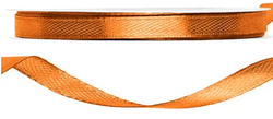 Tasiemka satynowa, rdzawy, 6mm/25m