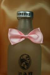 Zawieszki na butelki, 12 szt muszki j.różowe