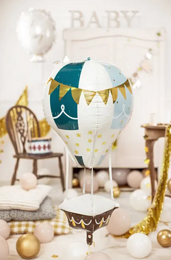 BALON Foliowy 4D Baby Shower Urodziny 36x110cm