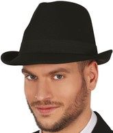 Kapelusz Gangsterski Mafiozo AL Capone Czarny