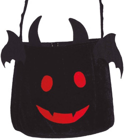 KOSZYCZEK Siatka na Cukierki Słodycze NIETOPERZ