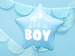 Balon foliowy Gwiazda It's a boy,45cm,błękit 1szt.
