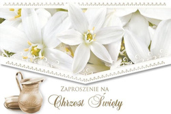 Zaproszenie na chrzest, 1 szt.