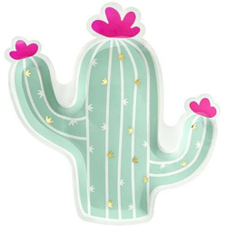 Talerzyk Kaktus, mix, 23x24cm, 6 szt.