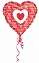 Balon foliowy 18" HRT Valentine Wishes, 1 szt.