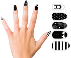 Sztuczne Paznokcie Klej GOTYCKA DZIEWCZYNA 10szt