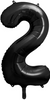 Balon foliowy Cyfra ''2'', 86cm, czarny