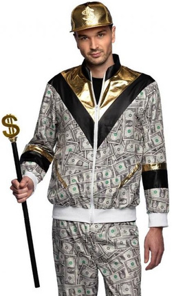 Laska Pimp Stick Dolar Raper  Lata 80 Disco 76cm