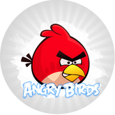 Opłatek tortowy 14 cm, Angry Birds 1 szt.