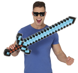 Dmuchany Diamentowy MIECZ Gra PIXELE Piksele 90cm