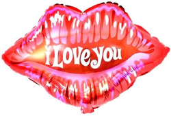 Balon Foliowy USTA I Love You Walentynki 58x51cm