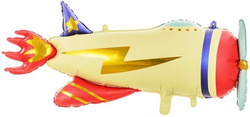 Balon foliowy Samolot, 91x39cm, mix