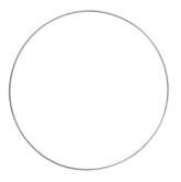 Koło metalowe 25 cm , srebrne, 1 szt.