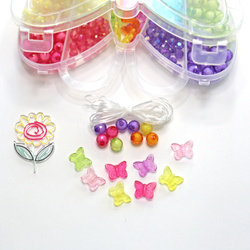 Zestaw Koralików Wyrobu Biżuterii MOTYL Akcesoria