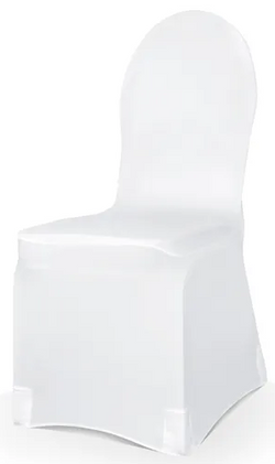 Pokrowiec na Krzesło BIAŁY Elastyczny Ślub Komunia