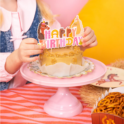 Topper na tort KONIKI Konie Happy Birthday 14cm