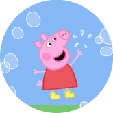 Opłatek tortowy 14 cm, Świnka Peppa 1 szt.