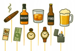 Toppery Pikery GENTLEMAN Whisky Cygaro, 10szt.