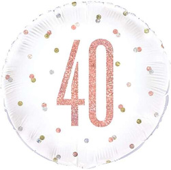 Balon foliowy 40 Urodziny, 18 cali