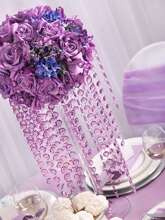 Girlanda kryształowa 100 cm, liliowa, 1szt.