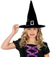 Czarny Dziecięcy Kapelusz Czarownicy Wiedźmy Bal