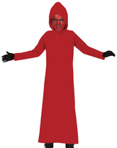 Kostium Czerwona TUNIKA Z KAPUTREM Diabeł 10-12lat