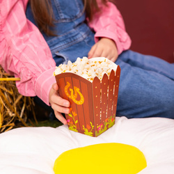 Pudełka Kubełeki na POPCORN KONIKI Konie 6szt.