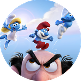 Opłatek tortowy 29 cm, Smerfy 1 szt.