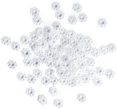 Konfetti Śniezynki Opalizujące NIEBIESKIE 9mm 80sz