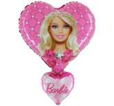 Balon foliowy Barbie Heart 21", 1 szt.