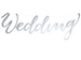 Baner Wedding, srebrny, 16,5x45 cm, 1 szt.