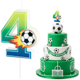 Świeczka Kibica Piłkarska Cyfra 4 PIŁKA NOŻNA